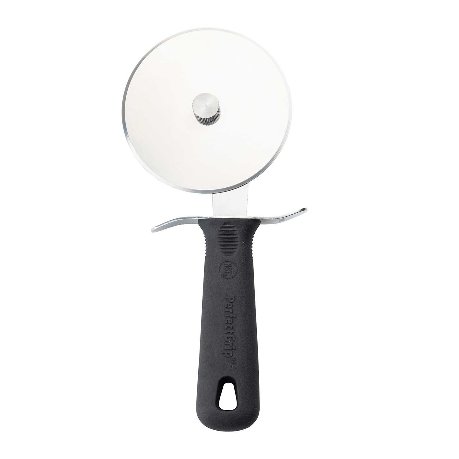 4" Stainless Steel Pizza Cutter with Black Ergonomic Handle