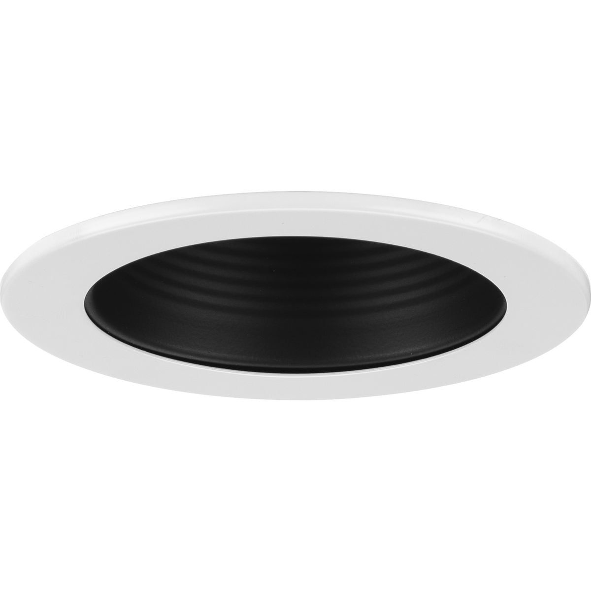 Black Aluminum 4" Recessed Step Baffle Trim