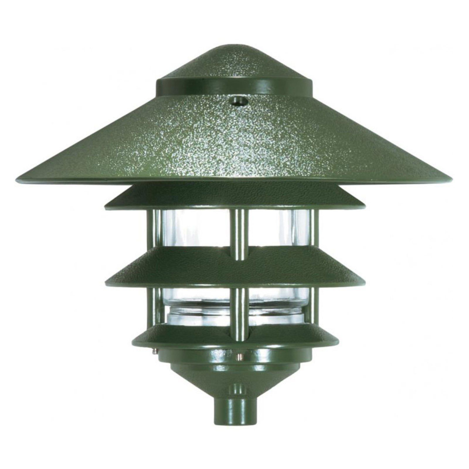 Large Green Metal 3-Tier Pagoda Pathway Light