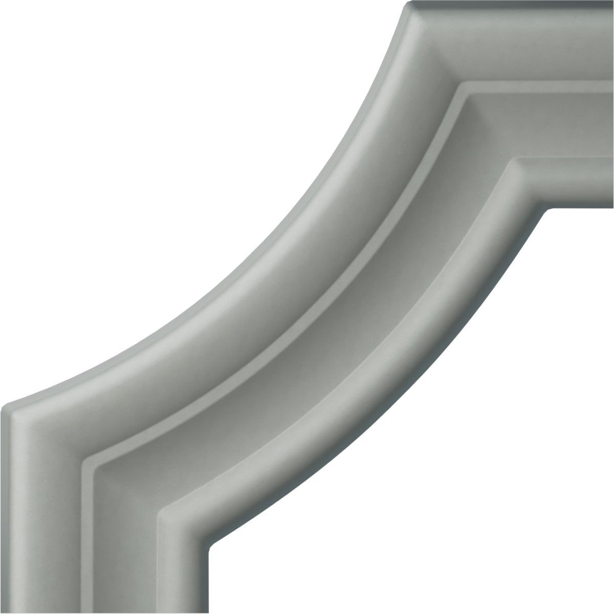 Gray High-Density Urethane Crown Moulding Corner