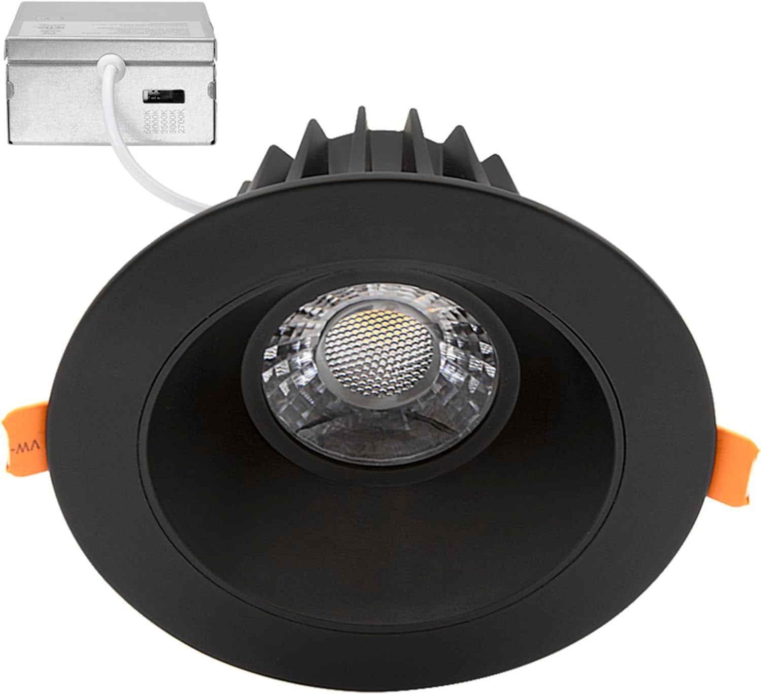 4.81" Matte Black Aluminum LED Recessed Ceiling Downlight