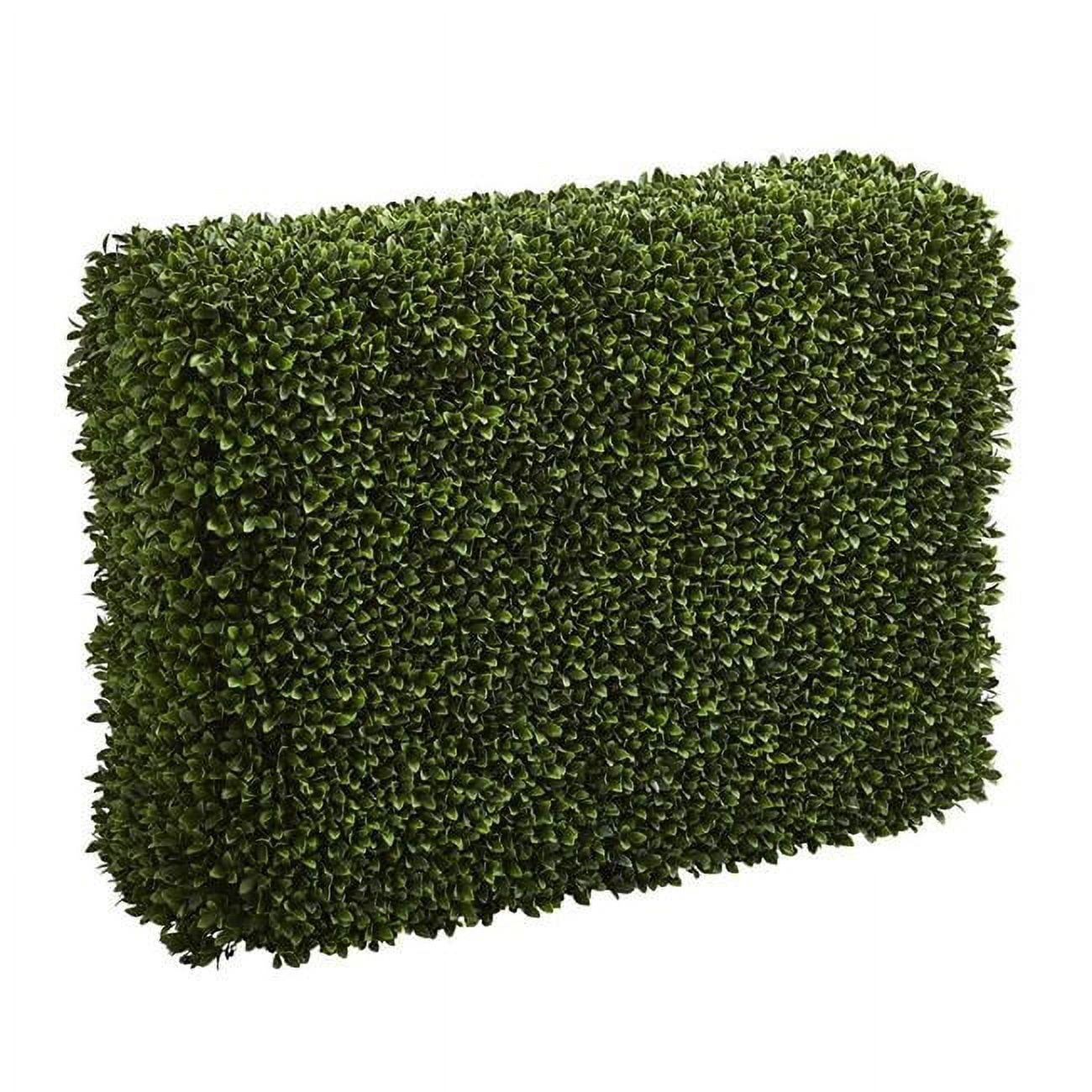 41 in. Green Plastic Boxwood Artificial Hedge