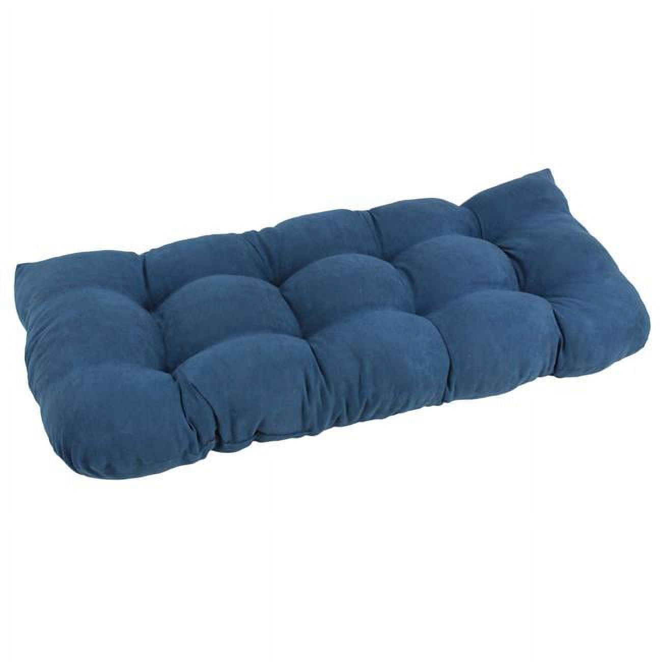 Indigo Microsuede Tufted U-Shape Loveseat & Bench Cushion 42"x19"