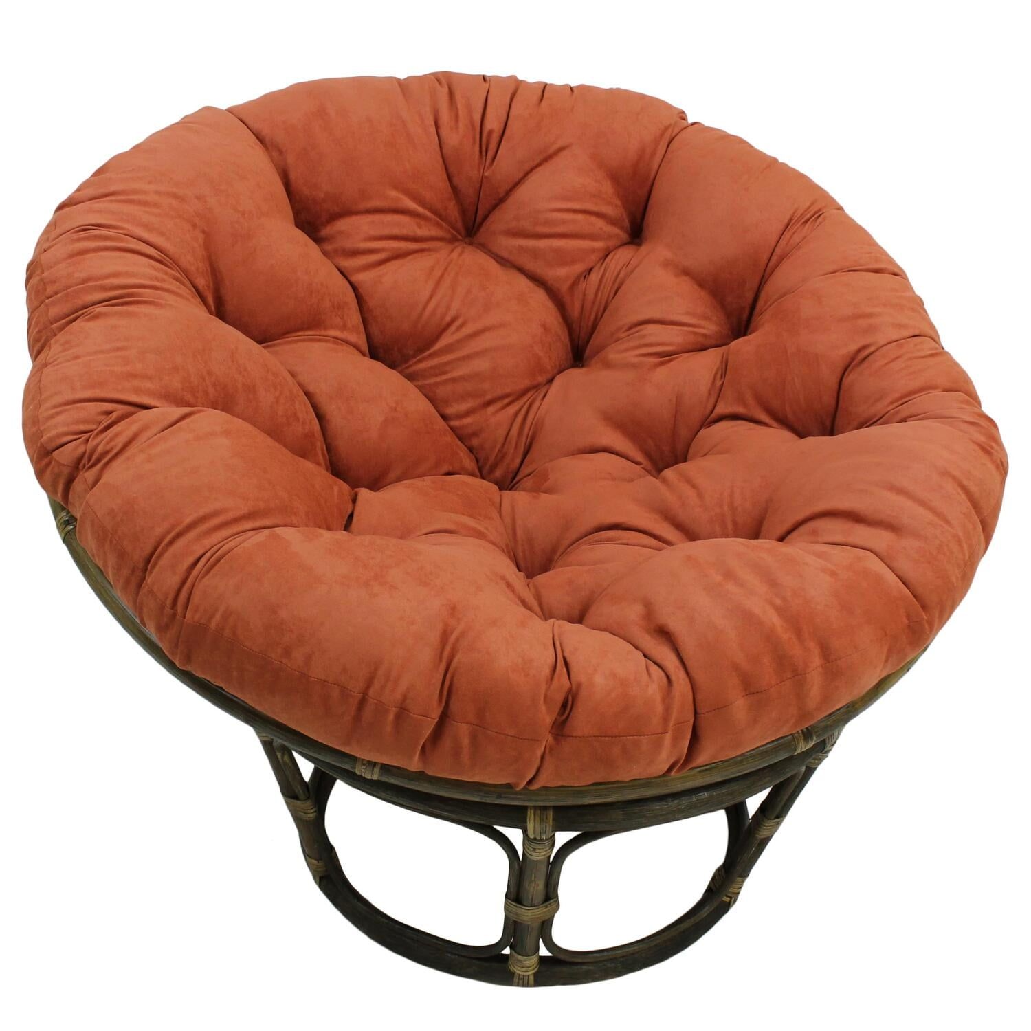 44-inch Brownish Red Micro Suede Papasan Chair Cushion