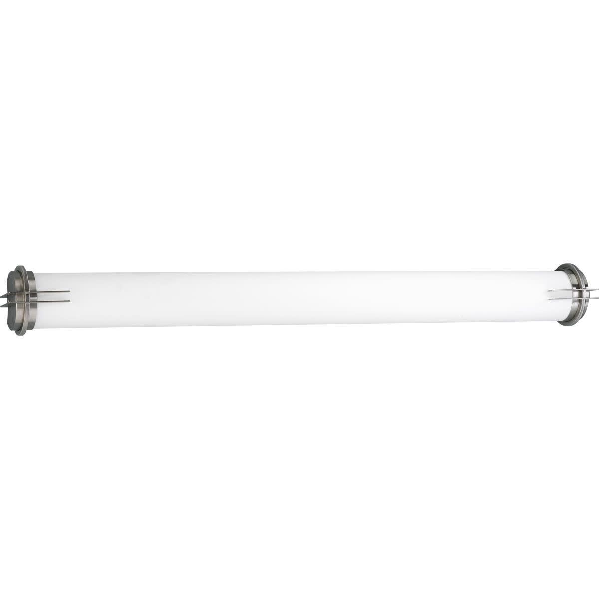 Nickel 49-1/4" Contemporary Acrylic Linear Bath Light