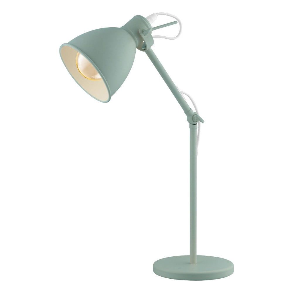 Pastel Light Green Adjustable Steel Desk Lamp