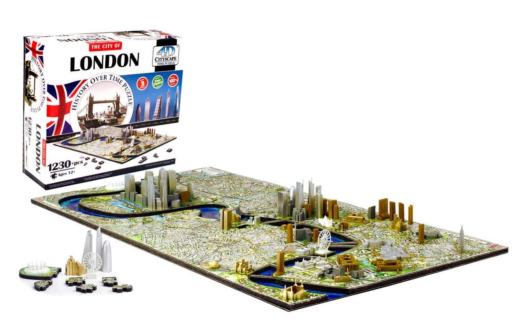 4D London Cityscape Time Puzzle with 1230 Pieces