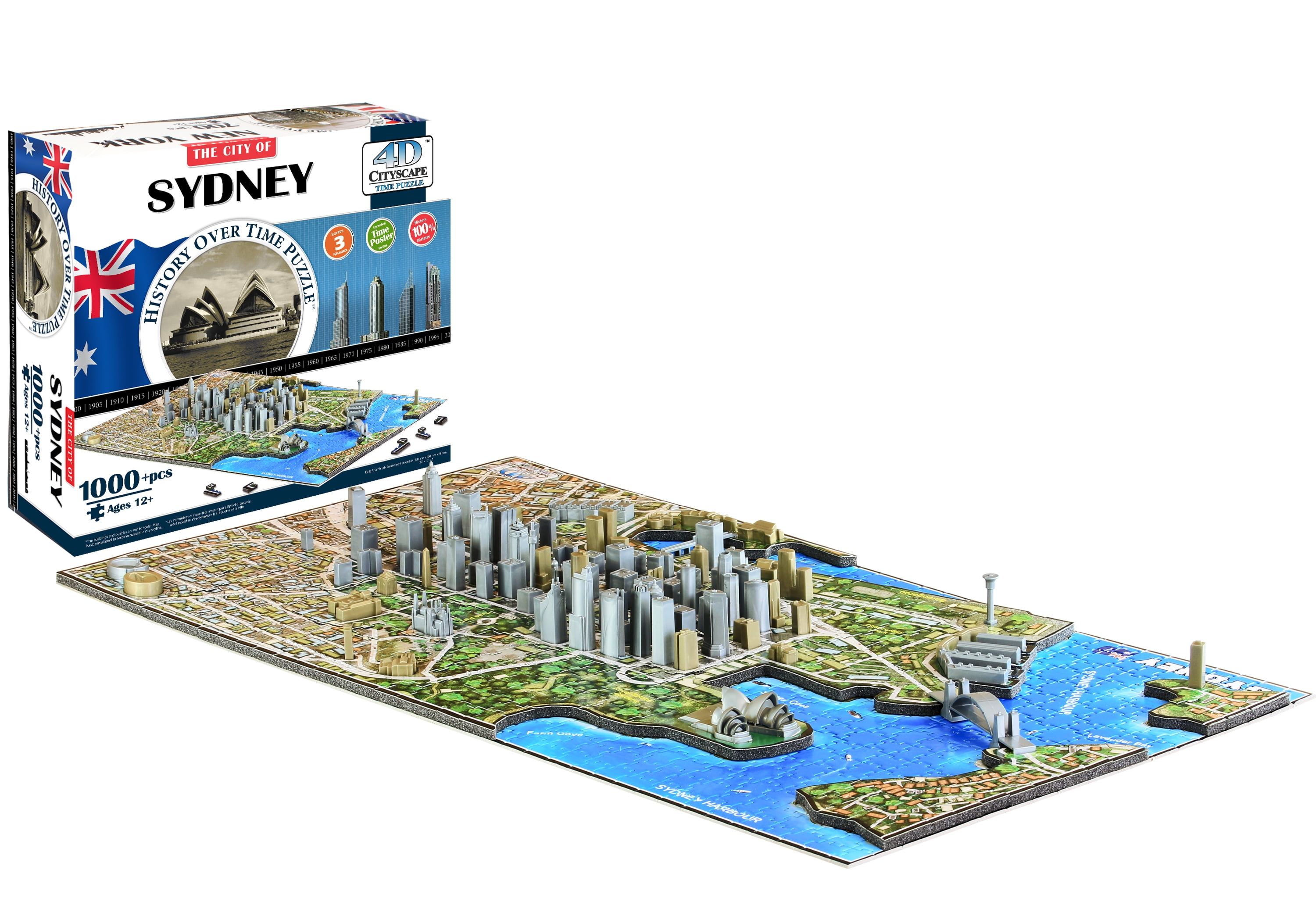 4D Sydney Cityscape Time Puzzle with 1100 Pieces