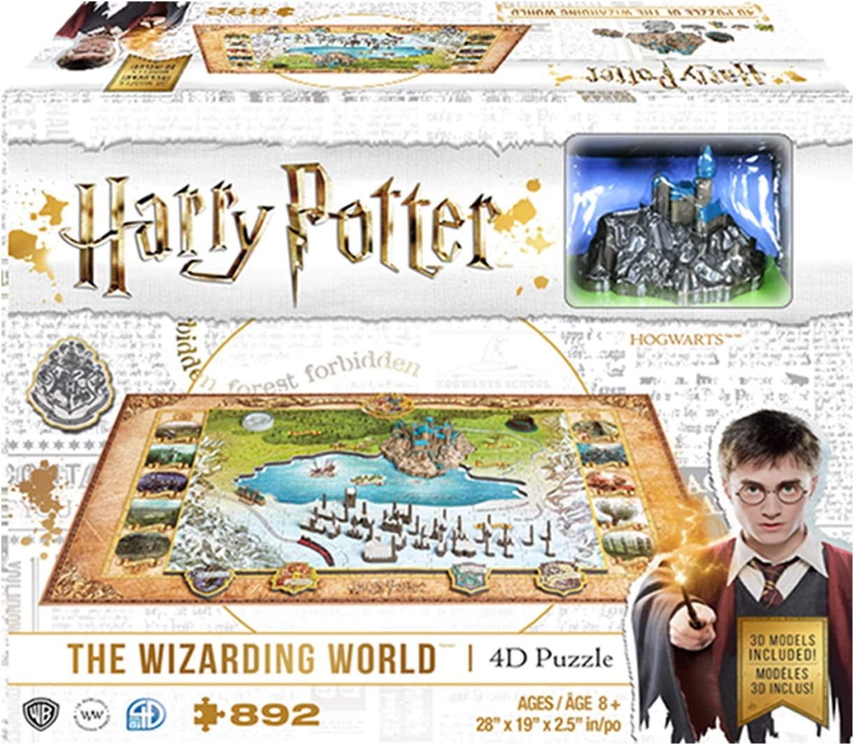 Harry Potter Wizarding World 4D Puzzle with 3D Models