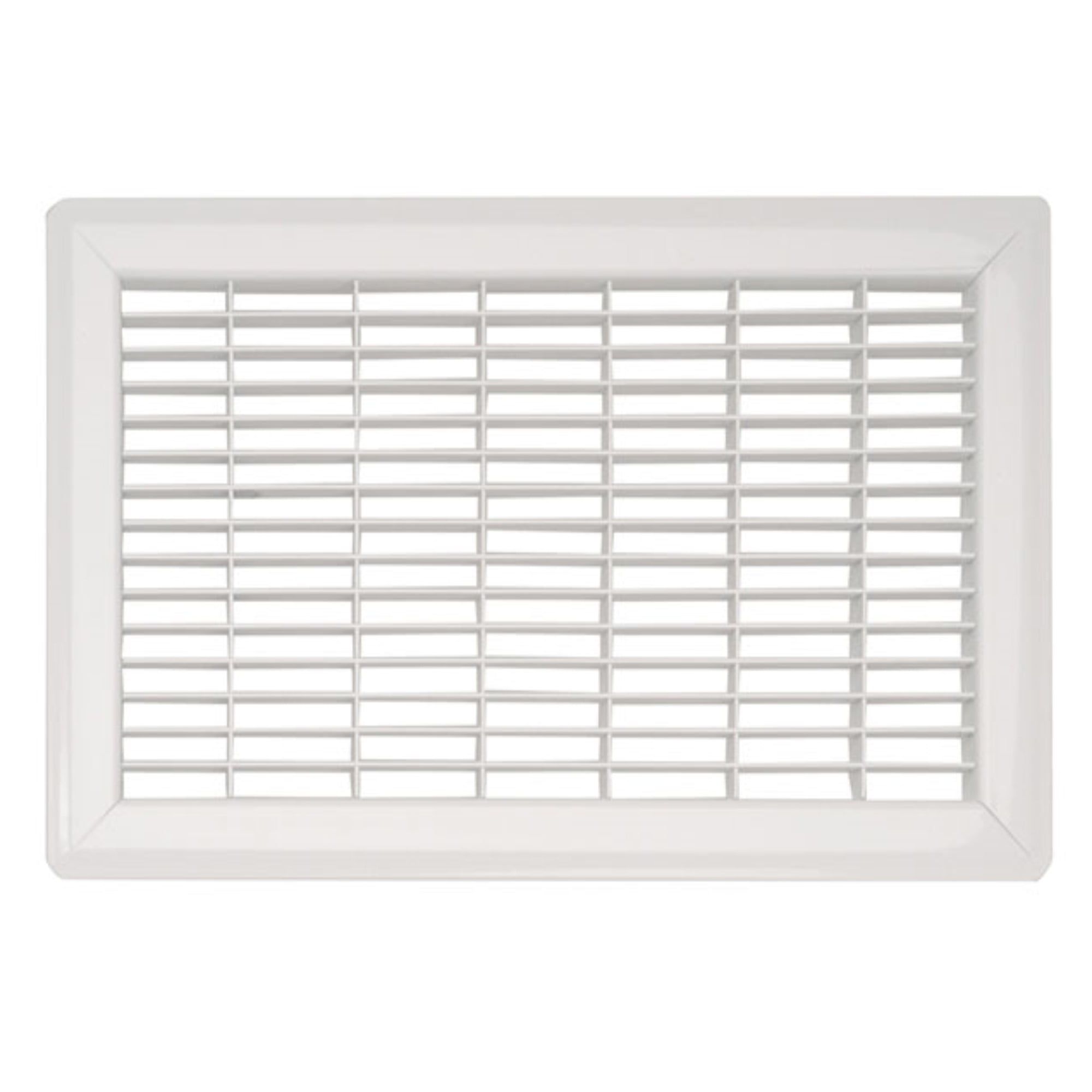 White Powder Coated Heavy Gauge Steel Floor Grille