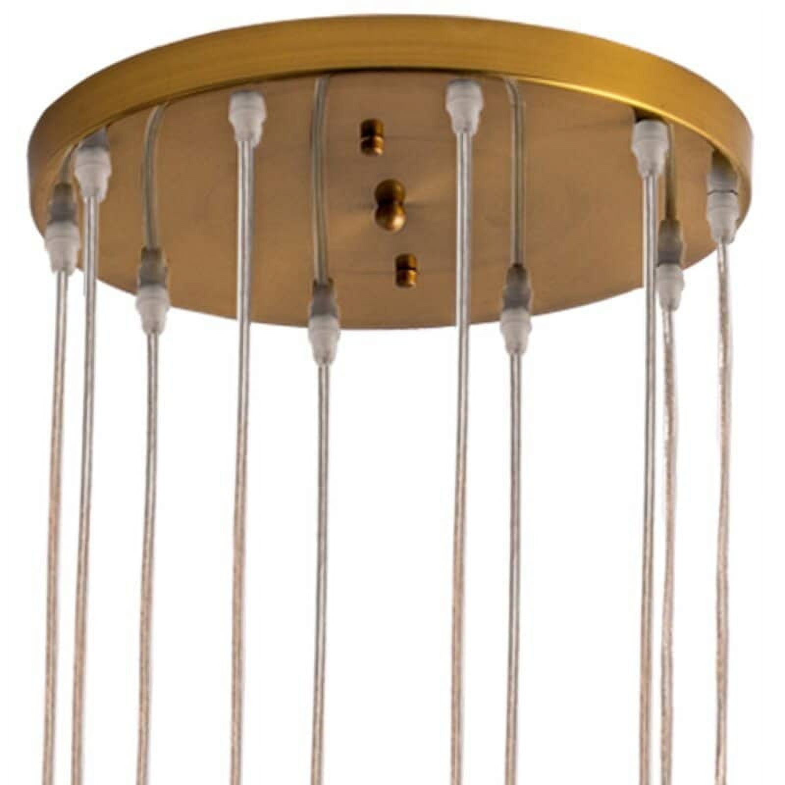 Maxax Gold and Crystal 10-Light Tiered Chandelier