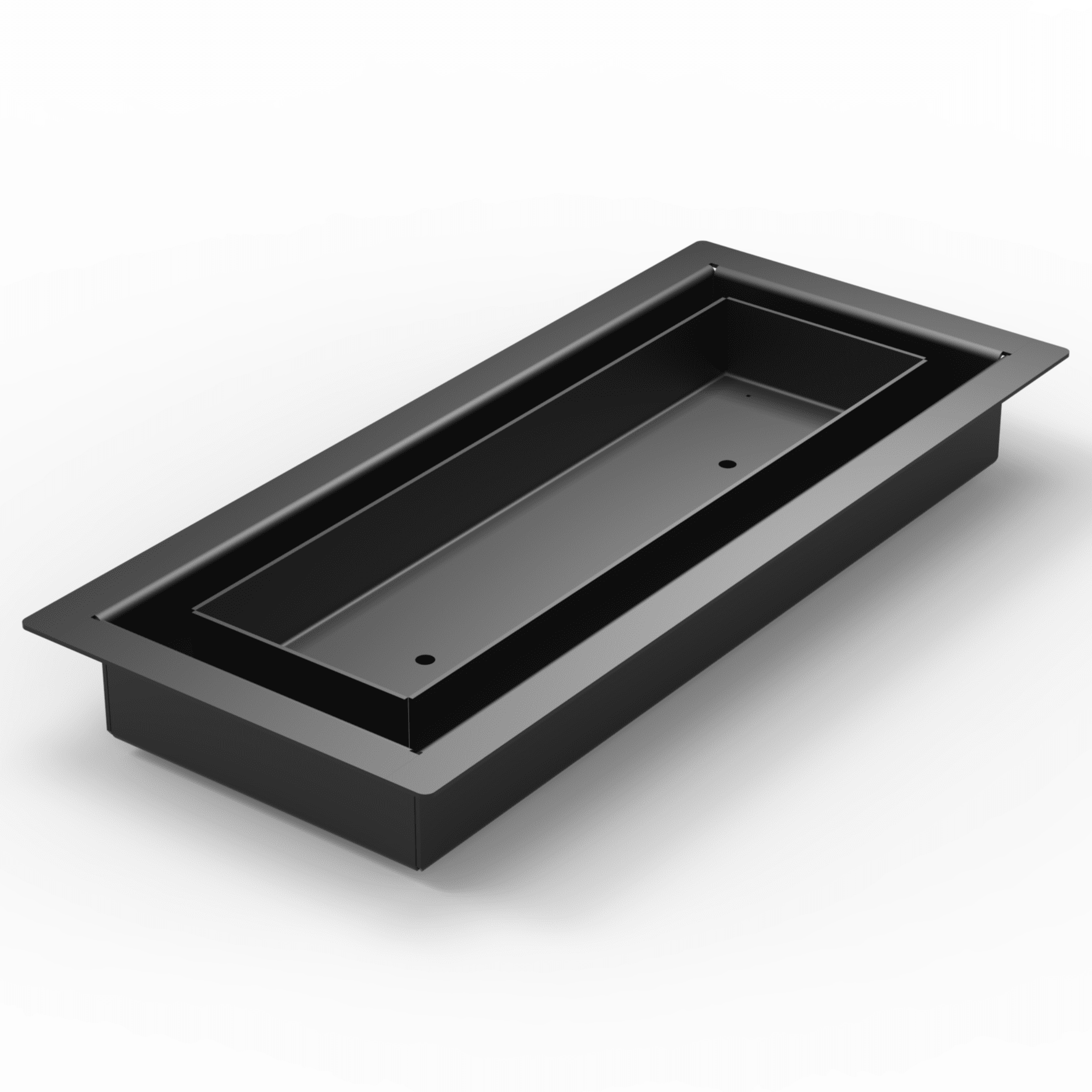 4x10 Black Heavy-Duty Metal Floor Register Vent Cover