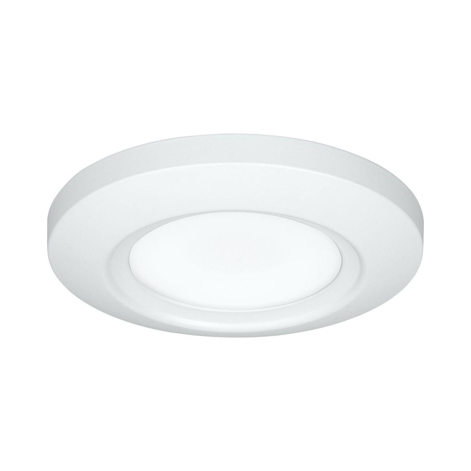 Sleek Modern Emblem 5.5" LED Surface Mount in Satin White