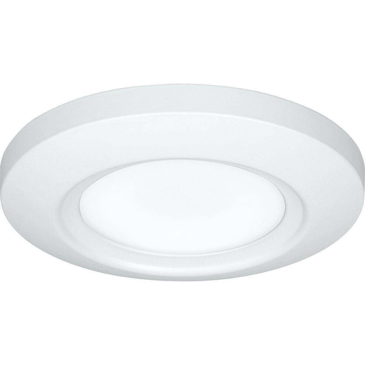 Sleek Modern Emblem 5.5" LED Surface Mount in Satin White