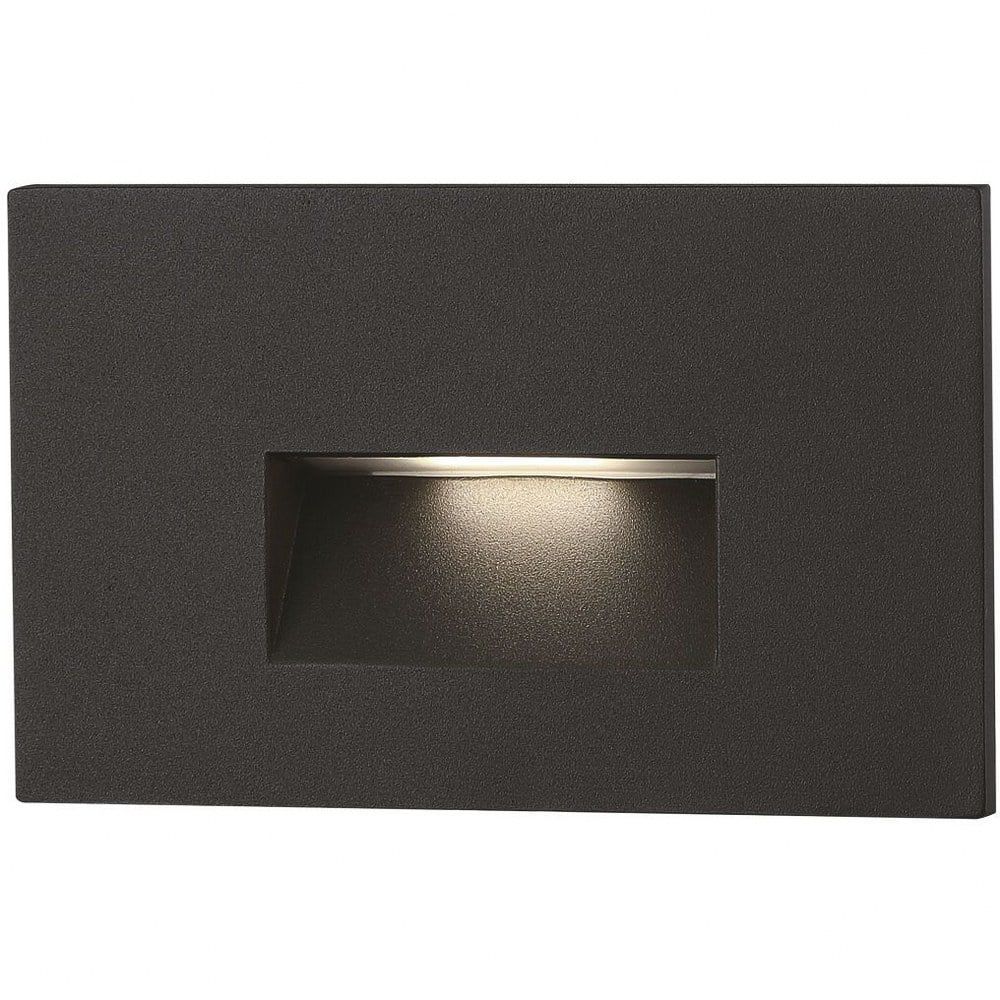 5.22 Inch Black Glass LED Recessed Step Light