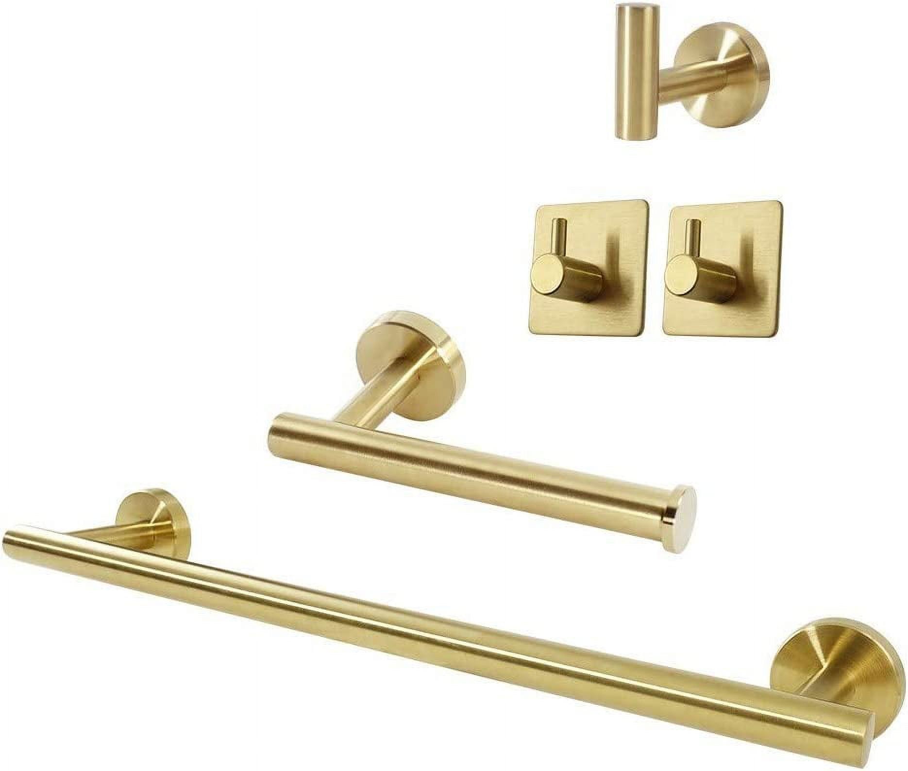 Brushed Gold 16'' Stainless Steel Bathroom Hardware Set