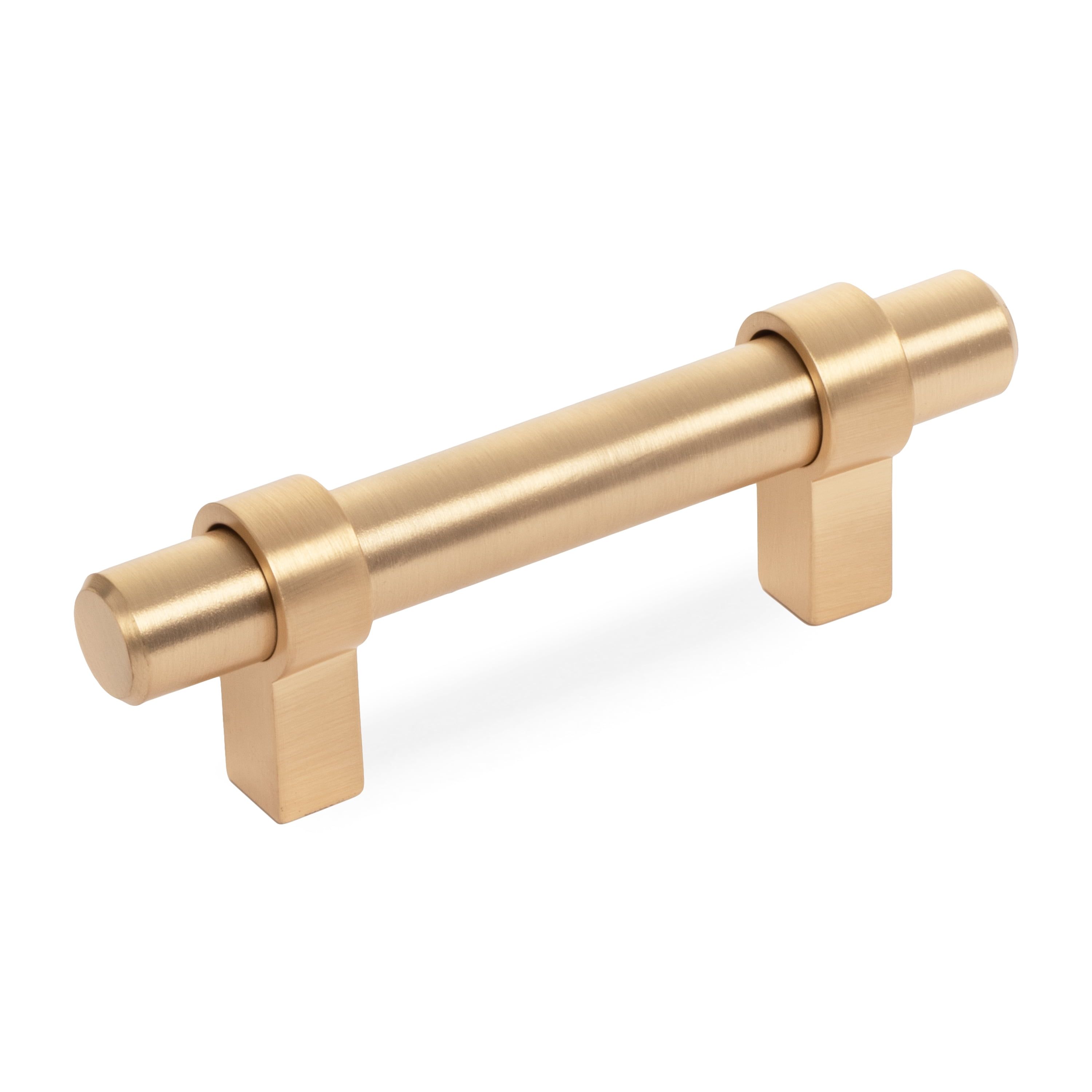 Brushed Brass 4-1/2" Euro Style Cabinet Bar Handle