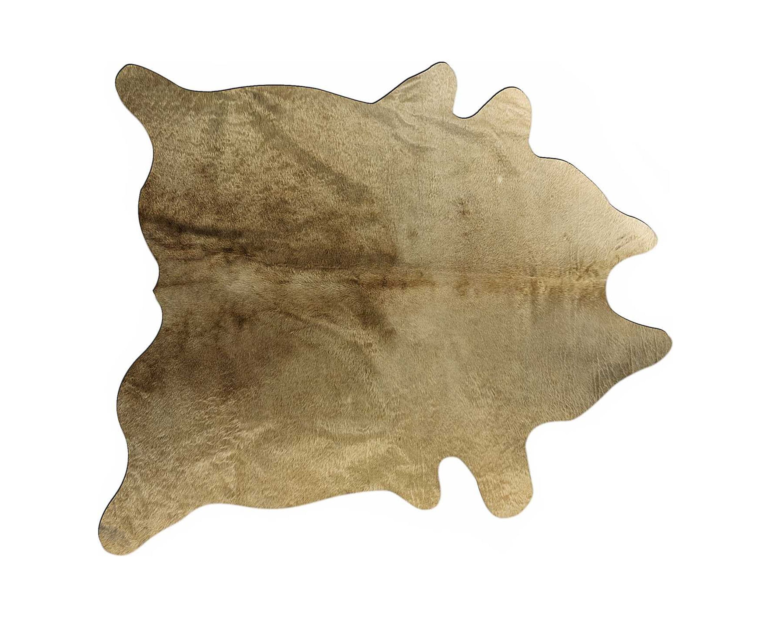 Taupe Brazilian Cowhide 5'x7' Handmade Area Rug