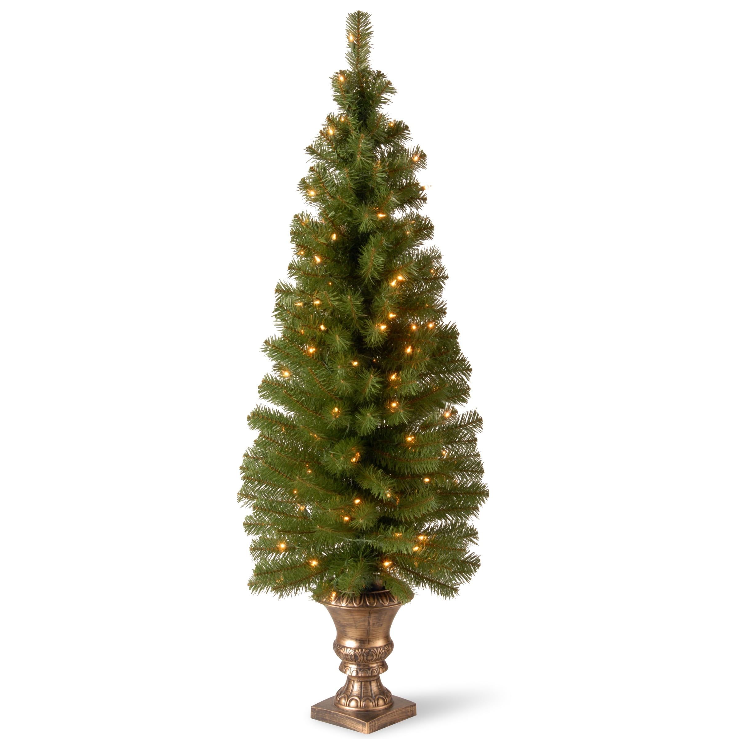 5-Foot Green Spruce Outdoor Christmas Tree with Clear Lights