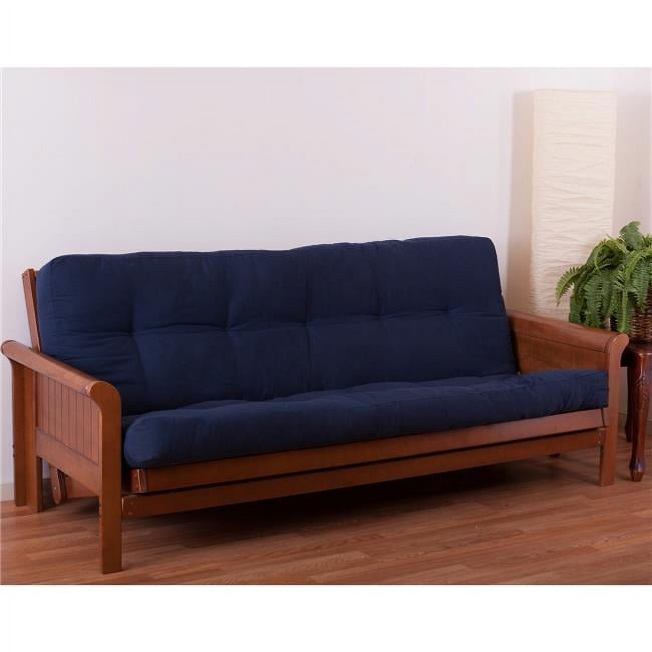 Navy Twill Comfort Plus 5" Full Futon Mattress