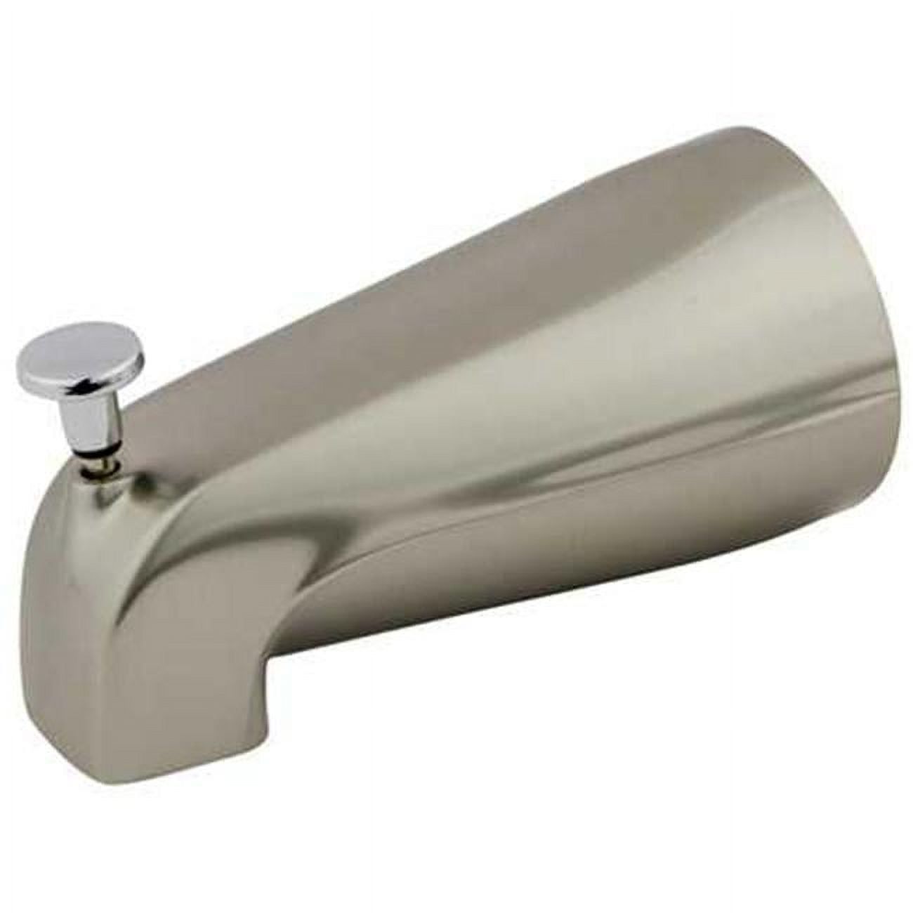 Elegant Dual-Function Chrome Wall-Mounted Tub Spout with Diverter