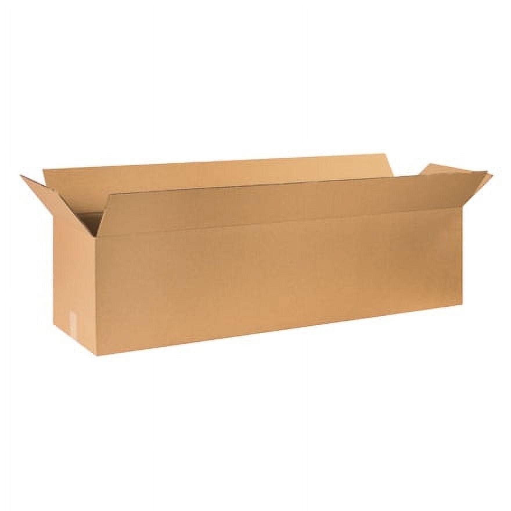 Kraft Long Corrugated Packing Boxes, 50" x 12" x 12", 10-Pack