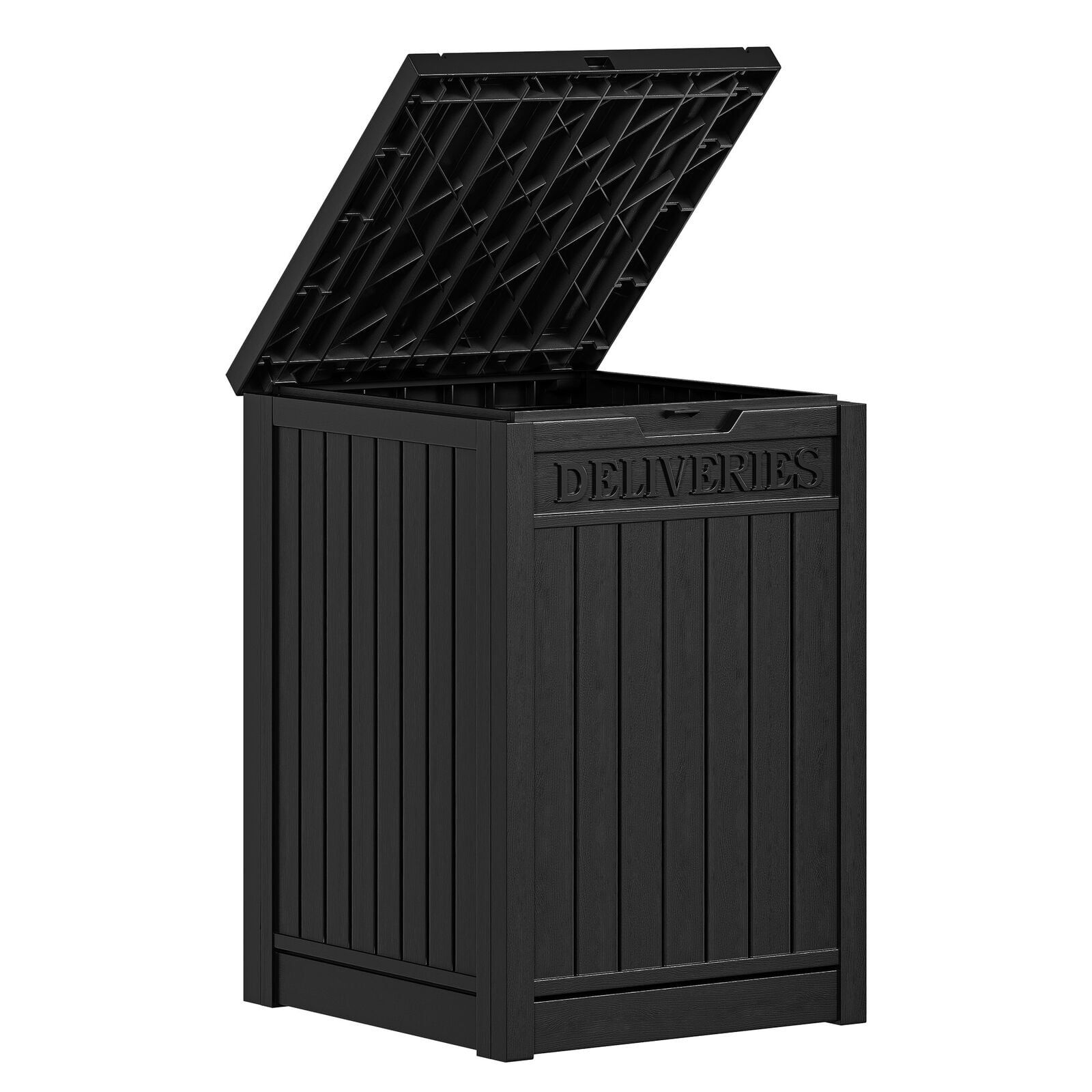 Black Lockable Resin 51 Gallon Outdoor Storage Deck Box