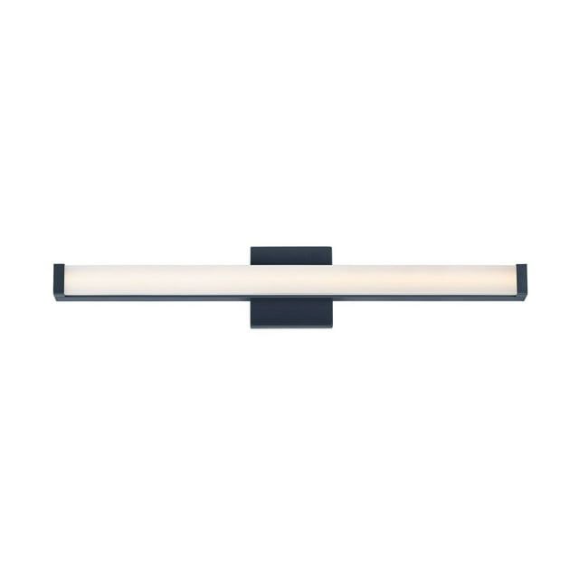 Spec Minimalistic 30" LED Bath Vanity Light in Black with Acrylic Shade