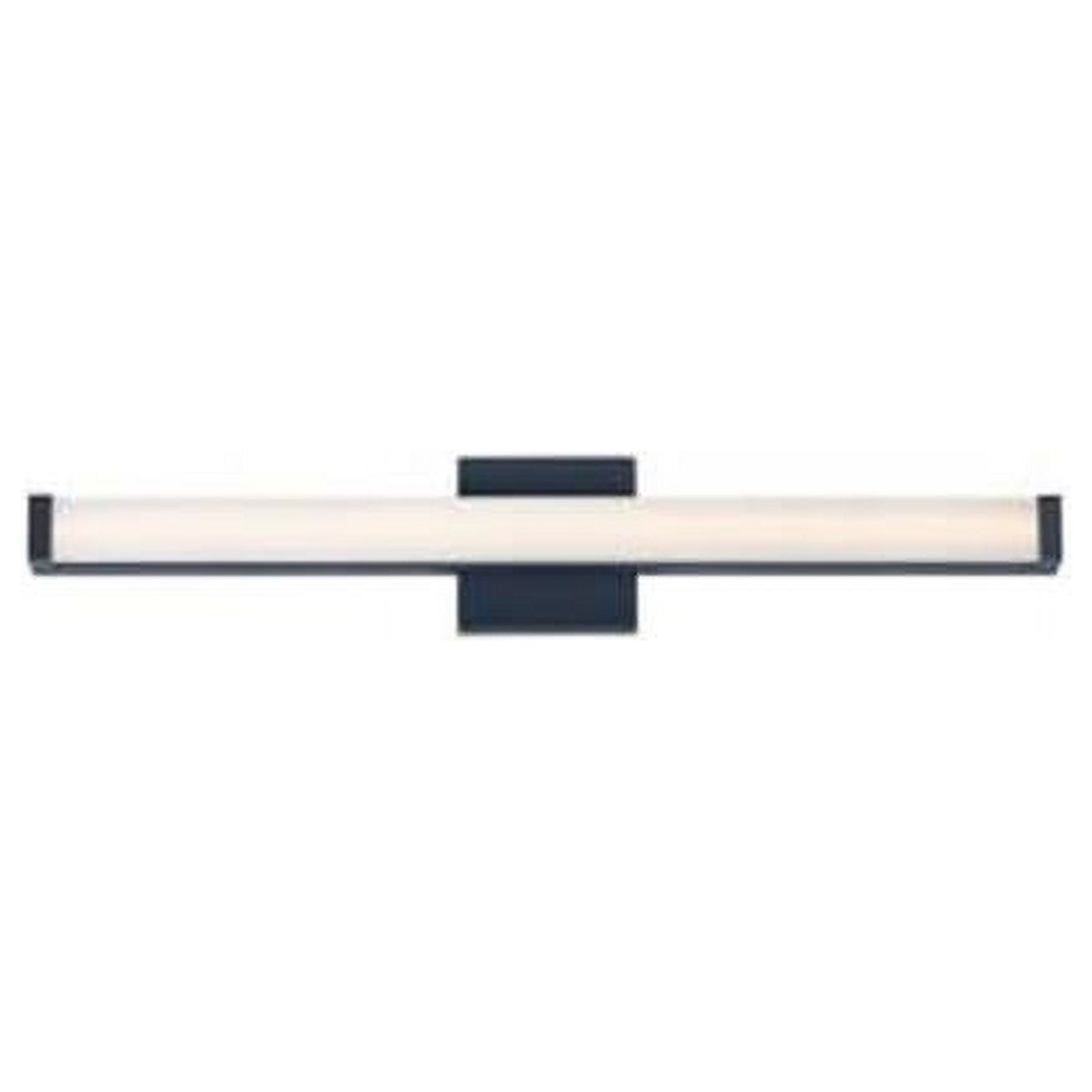 Spec Minimalistic 30" LED Bath Vanity Light in Black with Acrylic Shade