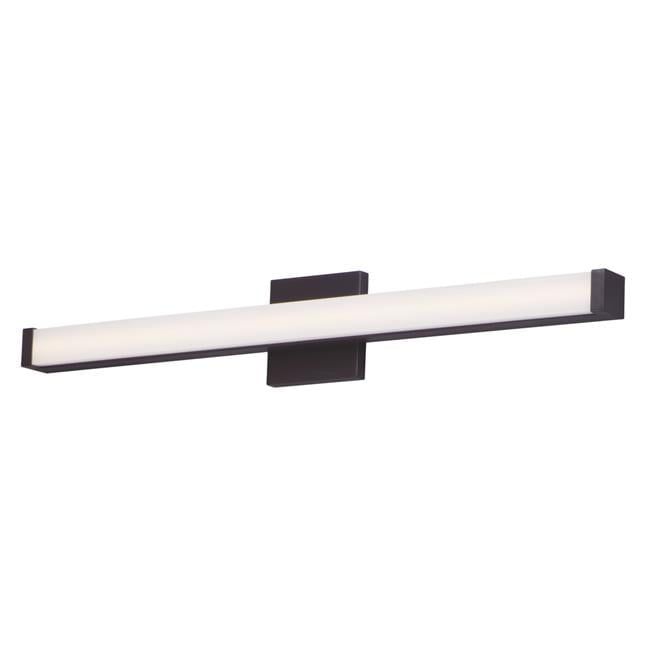 Spec 30" Bronze LED Bath Vanity Light with Dimmable Acrylic Shade