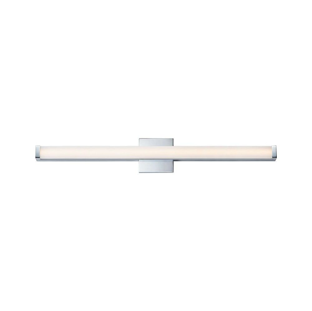36-Inch Polished Chrome LED Bath Vanity Light with Acrylic Shade