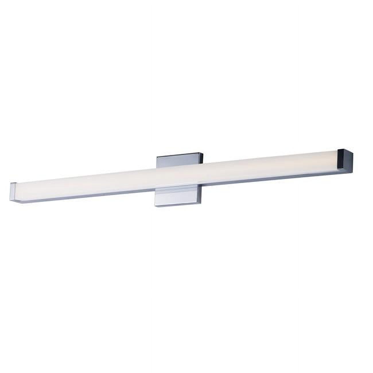 36-Inch Polished Chrome LED Bath Vanity Light with Acrylic Shade