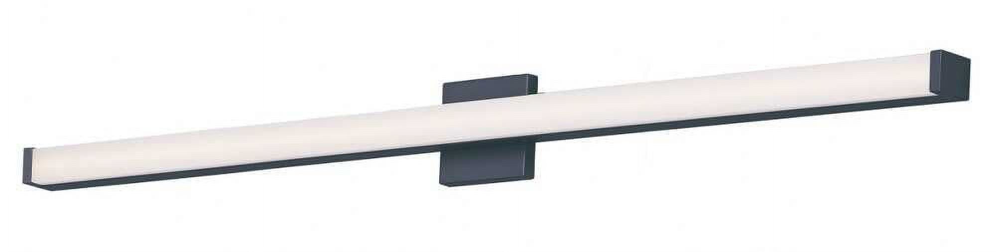 Sleek 48" Black LED Bath Vanity Light with Dimming Capability