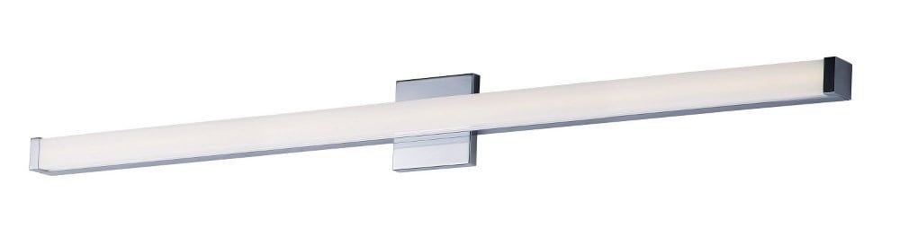 Eco-Friendly Polished Chrome 48" LED Vanity Light with Acrylic Shade