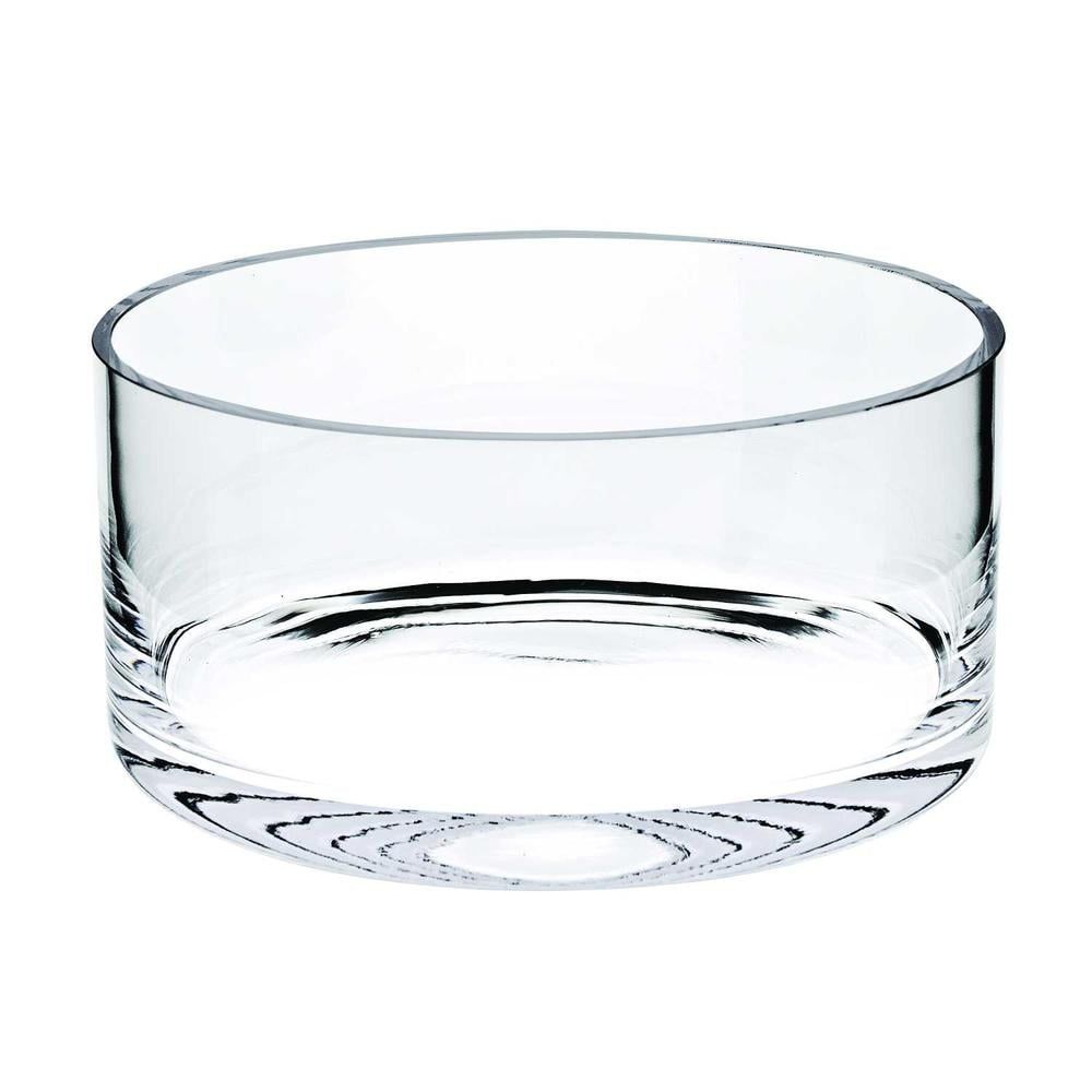 Clear Mouth Blown Lead-Free Crystal Serving Bowl