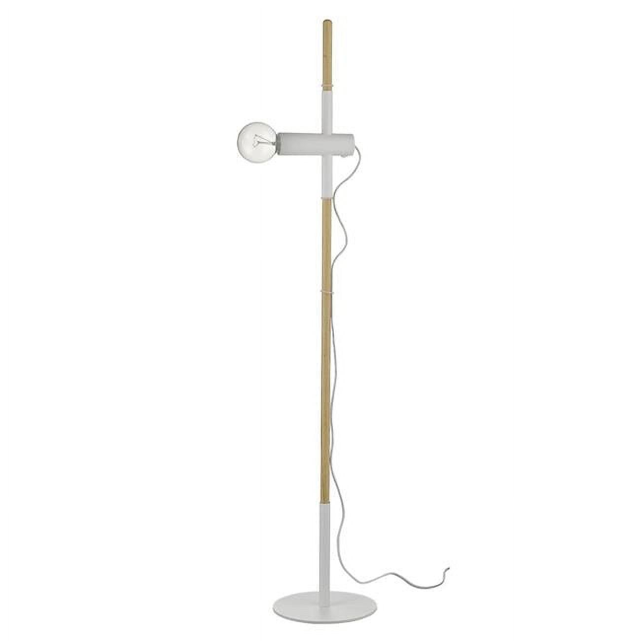 Hilite Adjustable White Iron Reading Floor Lamp 55"