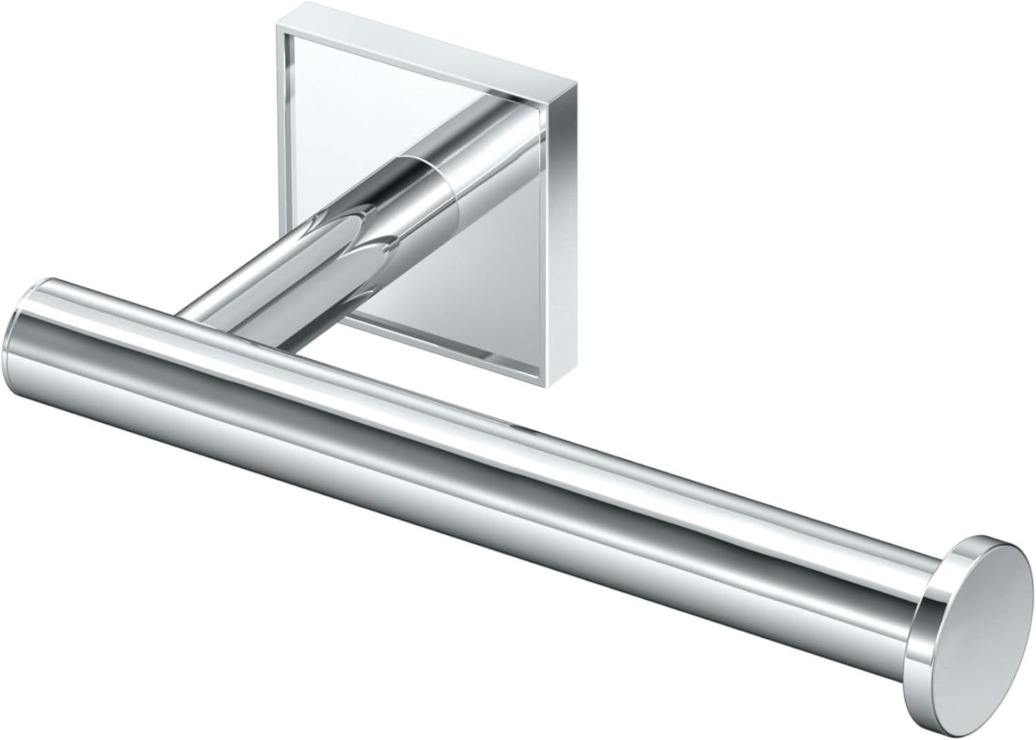 Chrome Finish Square Wall Mounted Toilet Paper Holder