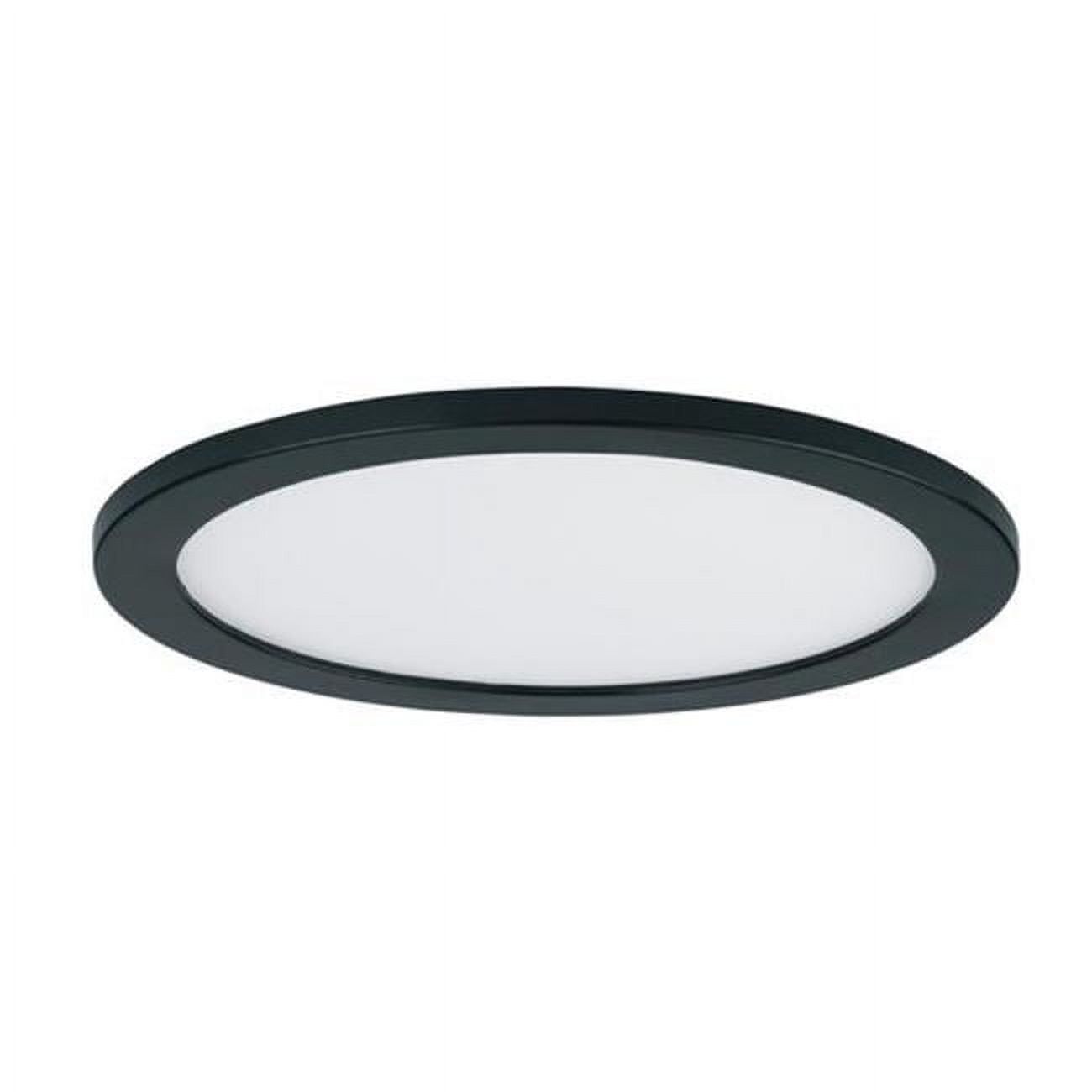 Black Aluminum 15" Round LED Flush Mount Ceiling Light