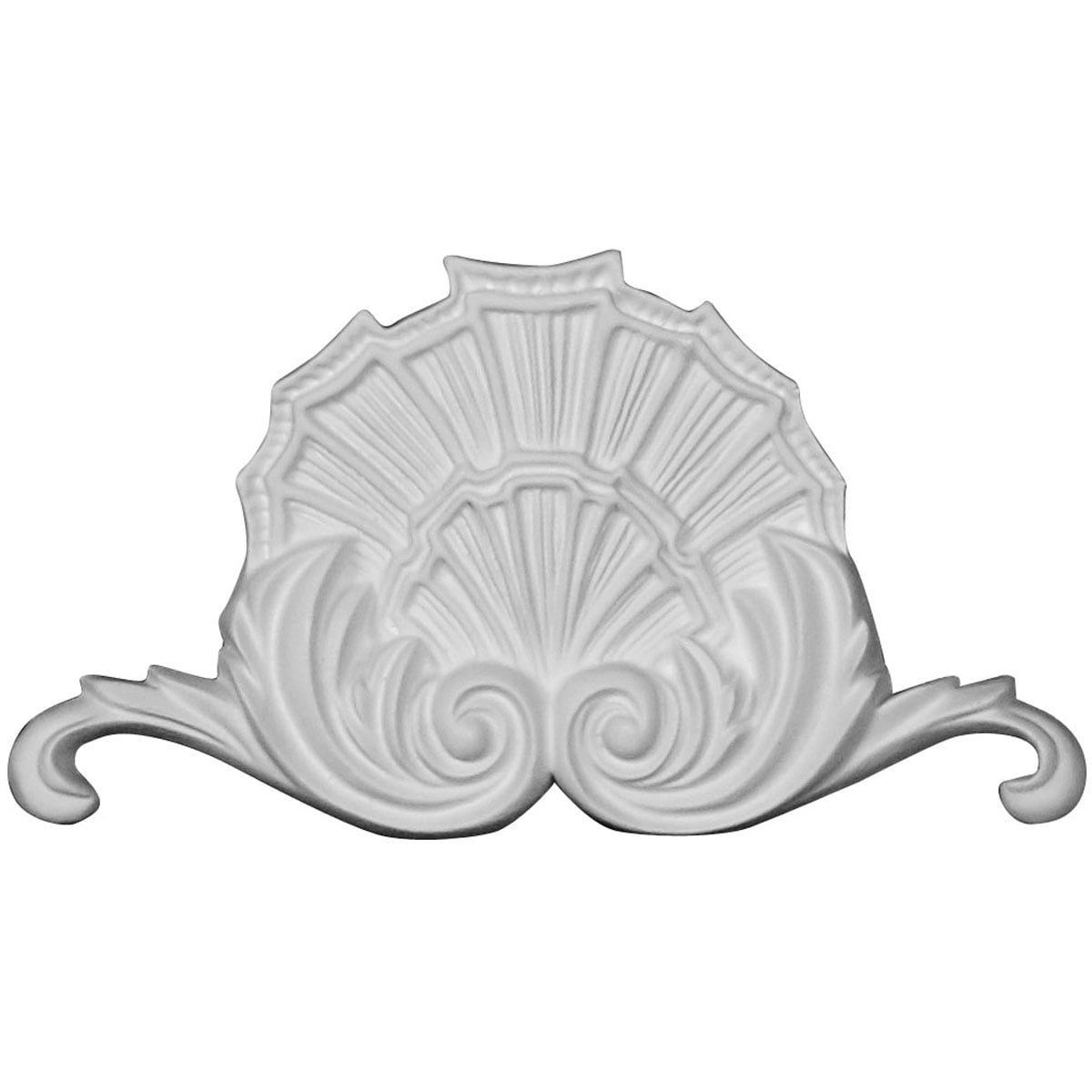 Primed Polyurethane Modern Shell Applique & Onlay