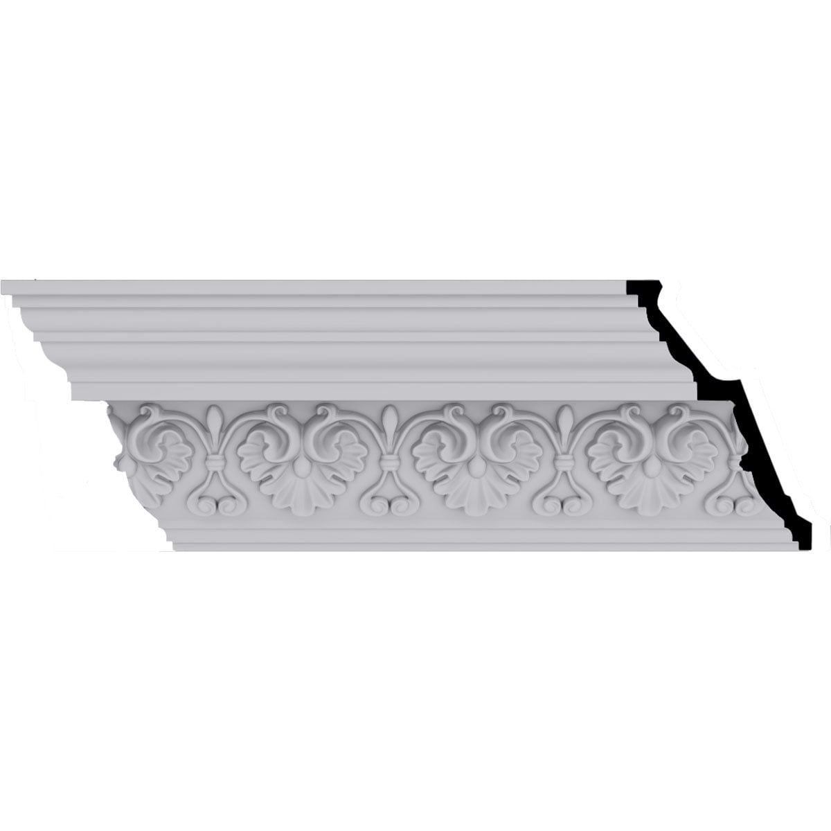 Large Primed Polyurethane Architectural Crown Moulding