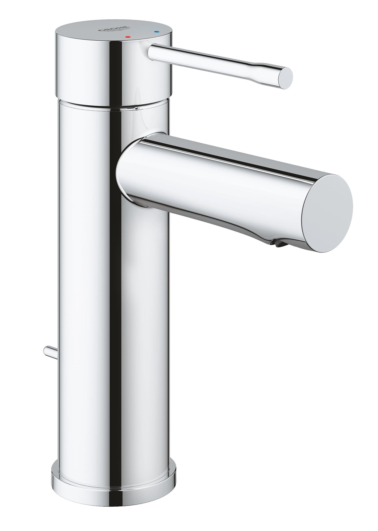 Modern Chrome Single Hole Brass Bathroom Faucet