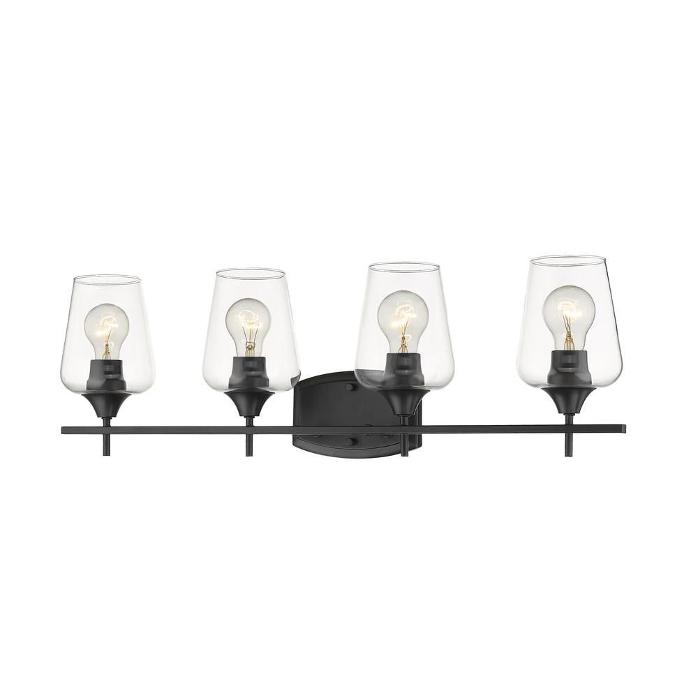 Elegant Olde Brass & Matte Black 6-Light Chandelier with Opal Shades