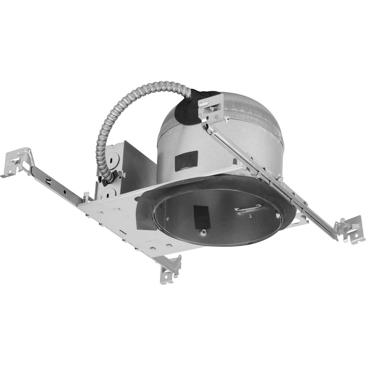 Steel 6" Recessed Shallow New Construction Housing with Air-Tight IC