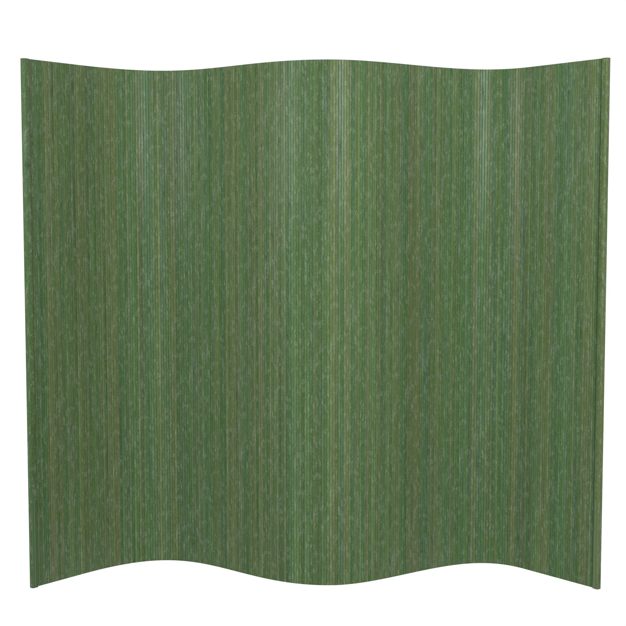 Sage Green 6 ft. Tall Bamboo Room Divider Screen