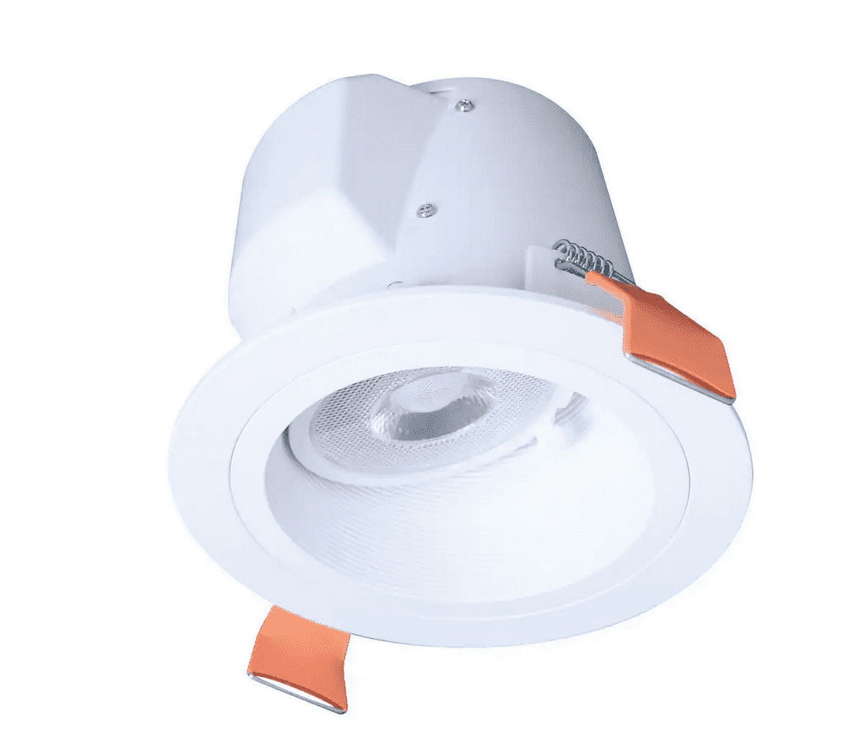 6-Inch White Aluminum LED Recessed Light for Sloped Ceilings