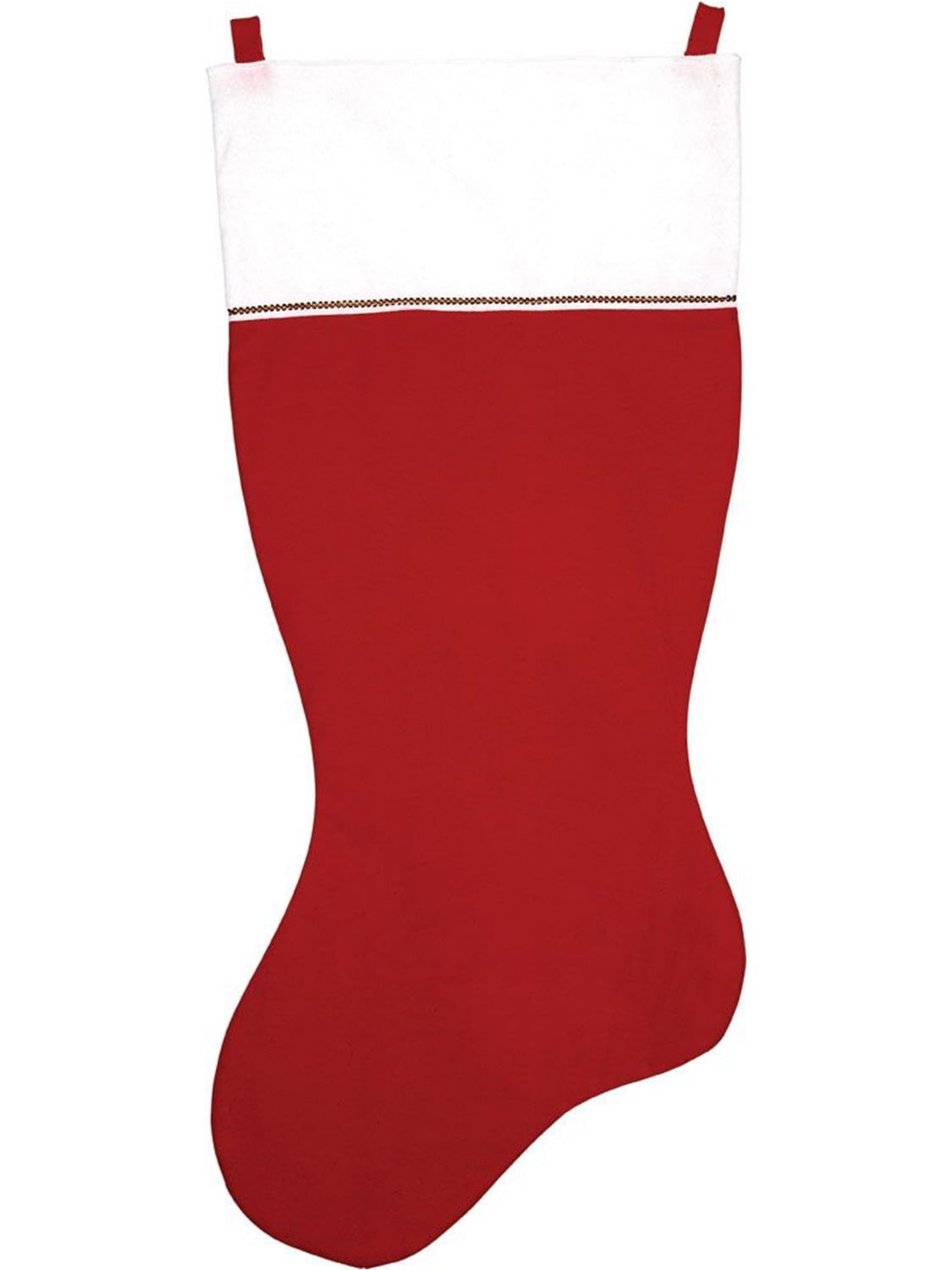 60" Red and White Jumbo Felt Christmas Stocking