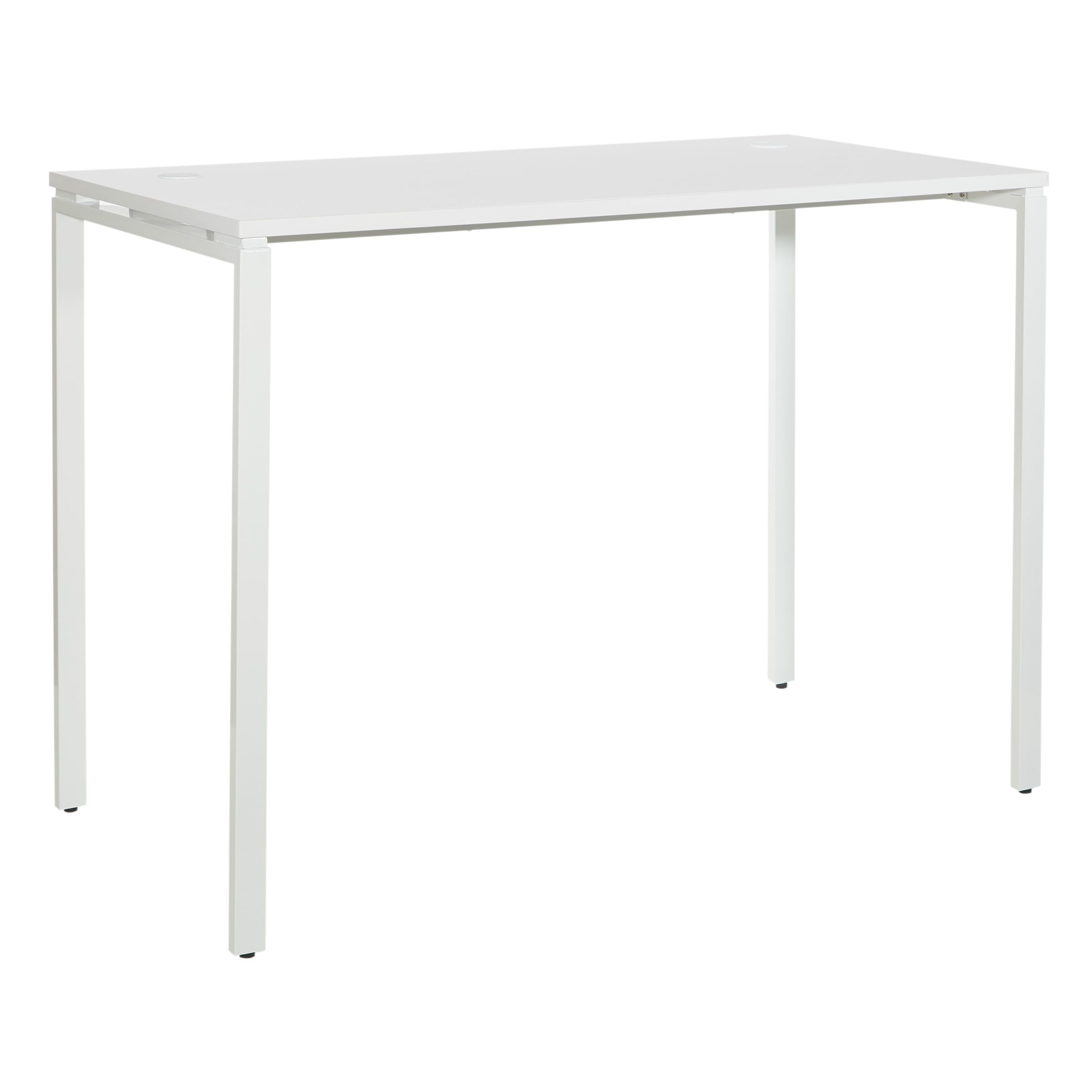 Prado Modern 65'' White Laminate Standing Desk with Steel Frame