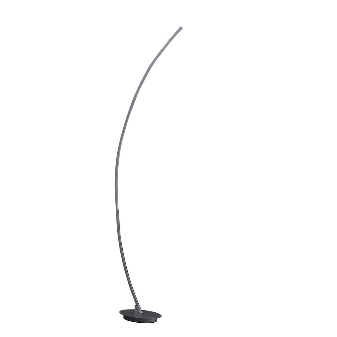 62.25-Inch Brushed Nickel Arc LED Floor Lamp