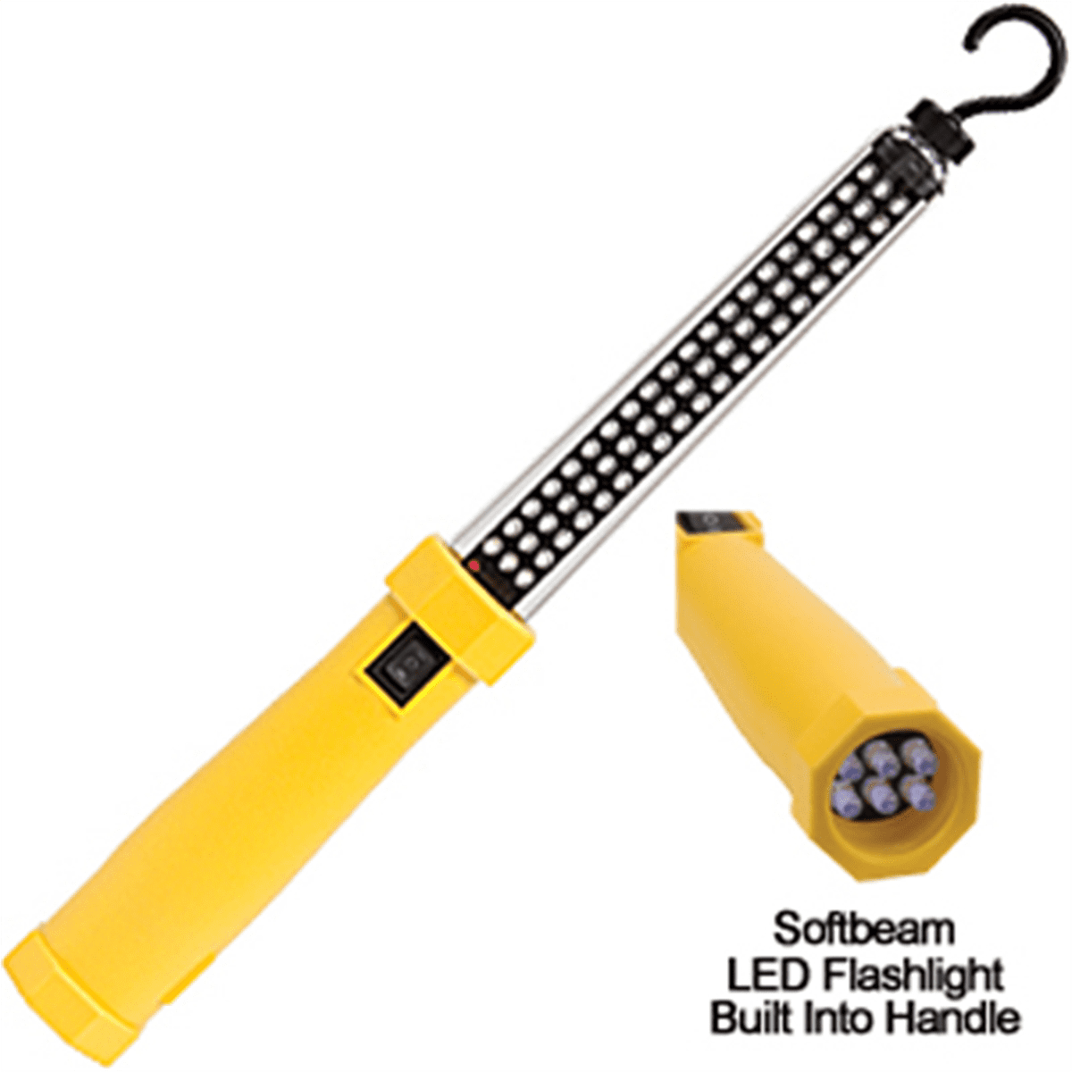 Yellow LED Rechargeable Standing Work Light with Hook