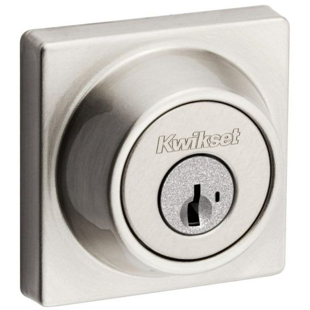 Satin Nickel Single Cylinder Modern Deadbolt Lock